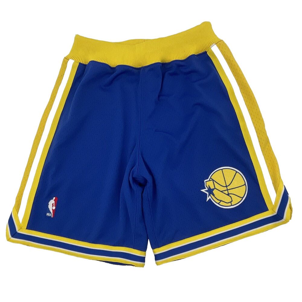 Mitchell & Ness Golden State Warriors 95-96 Basketball Shorts Mens M 40 NBA Blue